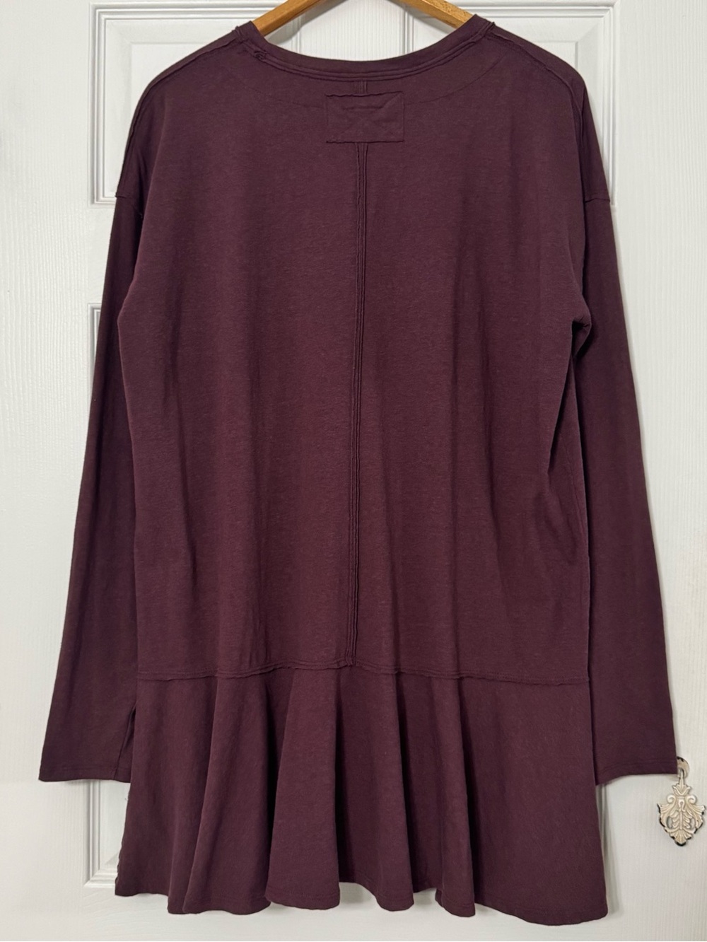 Free People We The Free Paris Tunic / Dress Vineyard Grape Burgundy - Picture 8 of 13